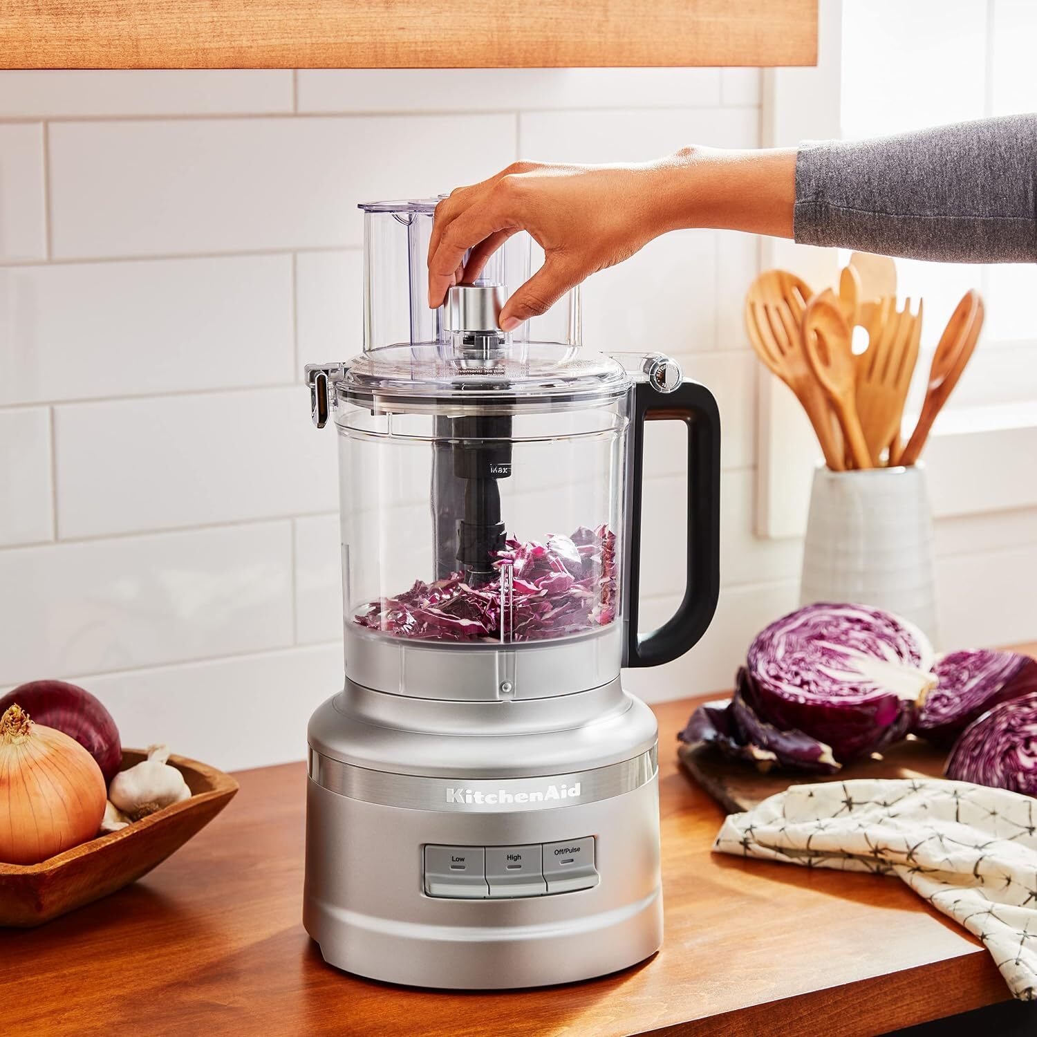 Brand New KitchenAid KFP1318CU 13-Cup Food Processor Electric Corded, Silver