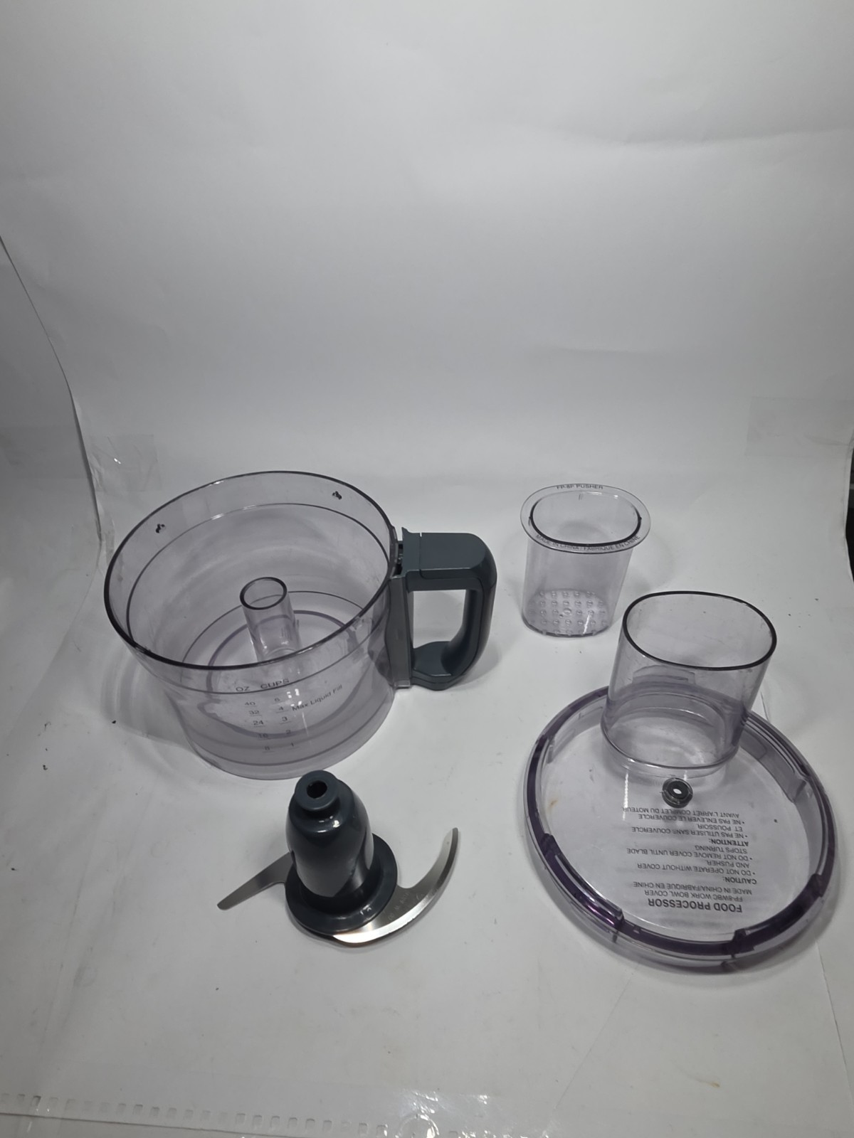 Cuisinart 8-Cup Food Processor FP-8 WORK BOWL, LID, BLADE & PUSHER Parts Used