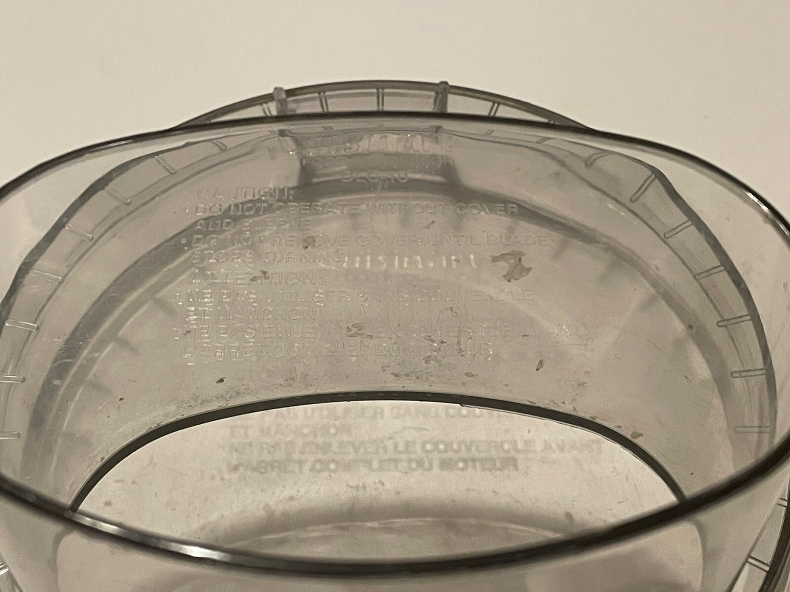 Cuisinart DLC-10 Food Processor Lid DLC-117BGTX / DLC-118BGTX – NO PUSHER