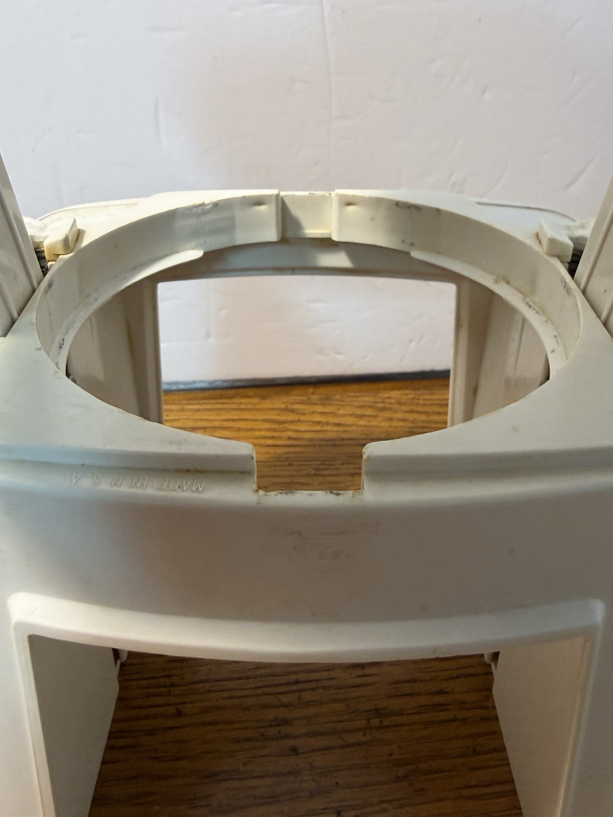 Vintage Popeil Veg-O-Matic Food Preparer White Plastic Base Unit Only NO BLADES